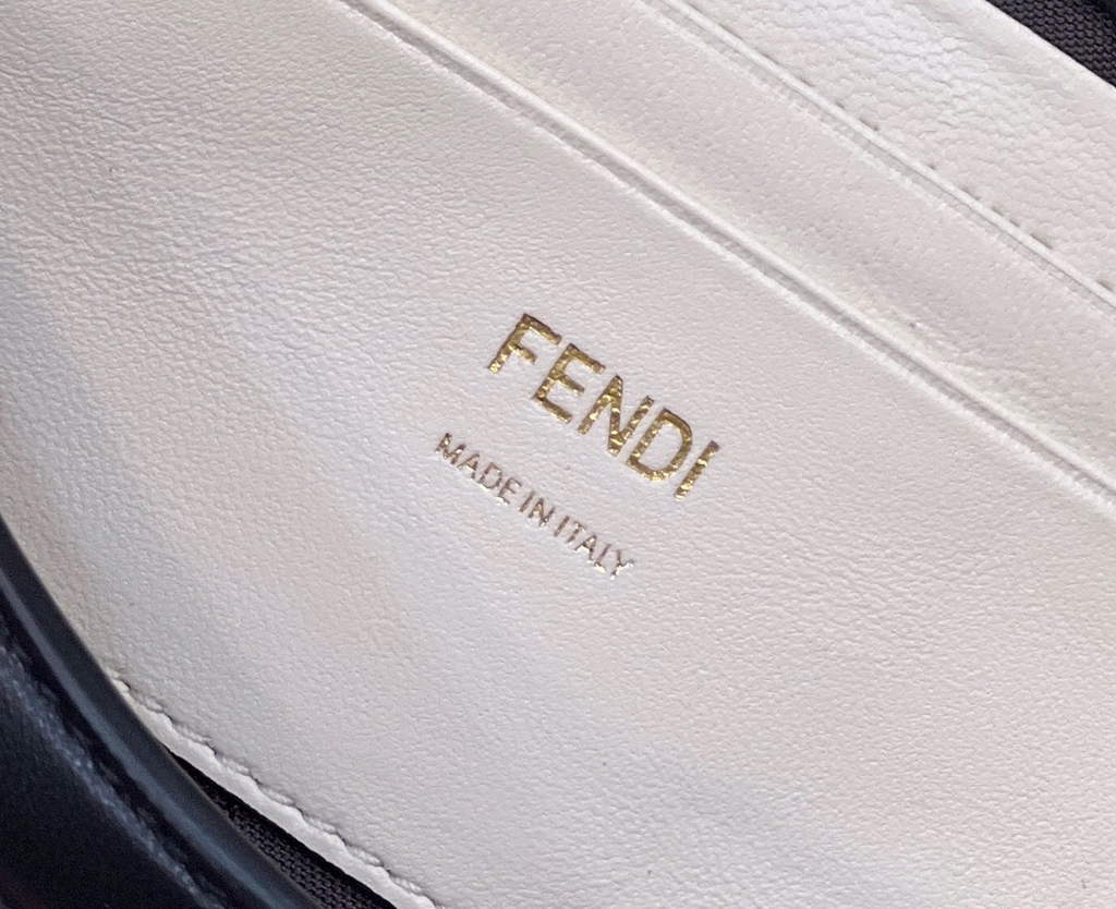 Fendi 8BS045 Mini Baguette Chain White nappa leather bag - Default Title - View 7
