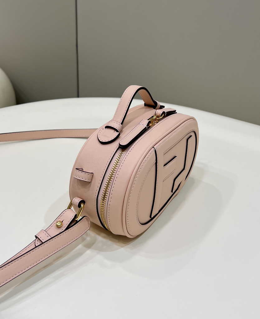 Fendi 8BS058 O’Lock Mini Camera Case Pale pink leather mini bag - Default Title - View 2