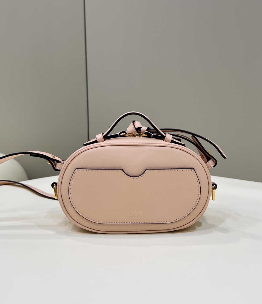 Fendi 8BS058 O’Lock Mini Camera Case Pale pink leather mini bag - Default Title - View 4