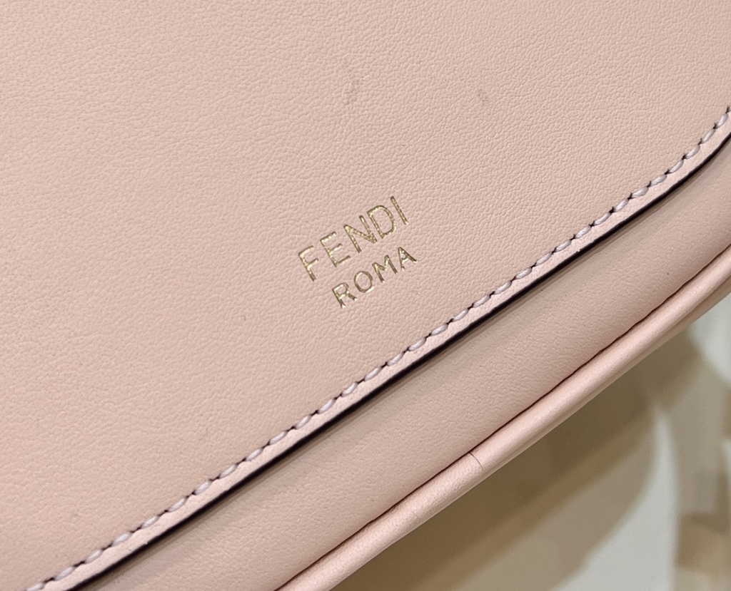 Fendi 8BS058 O’Lock Mini Camera Case Pale pink leather mini bag - Default Title - View 6