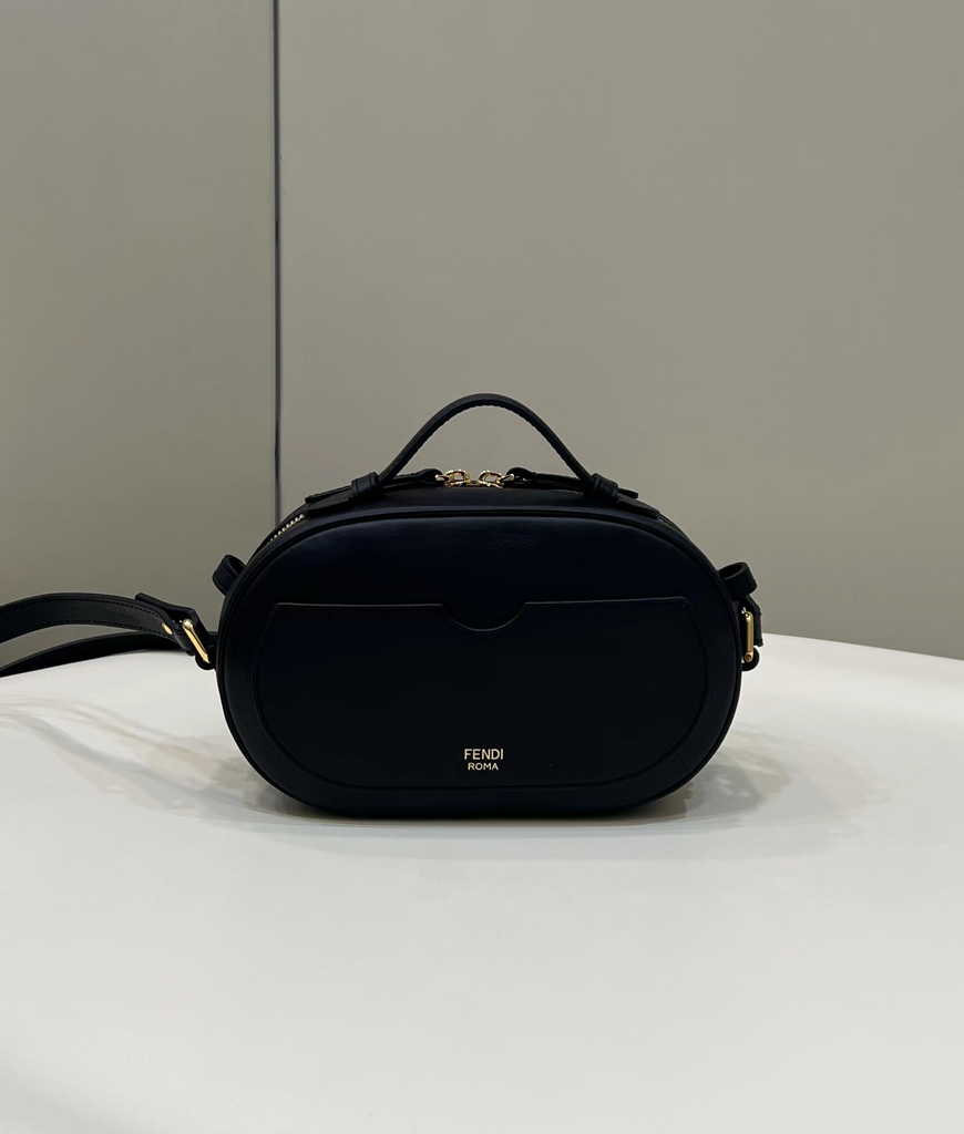 Fendi 8BS058 O’Lock Mini Camera Case Black leather mini bag - Default Title - View 2