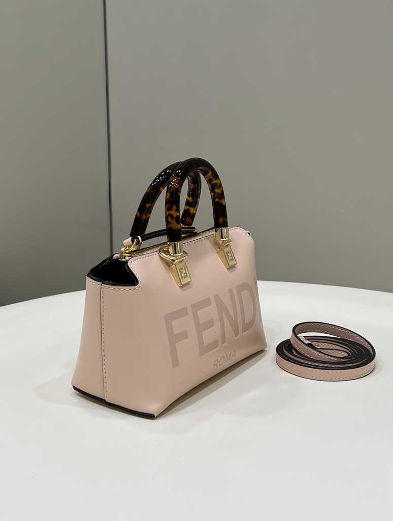 Fendi 8BS067 By The Way Mini Small light pink leather Boston bag - Default Title - View 3