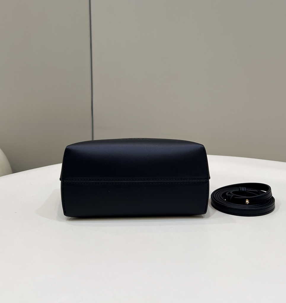 Fendi 8BS067 By The Way Mini Small black leather Boston bag - Default Title - View 3