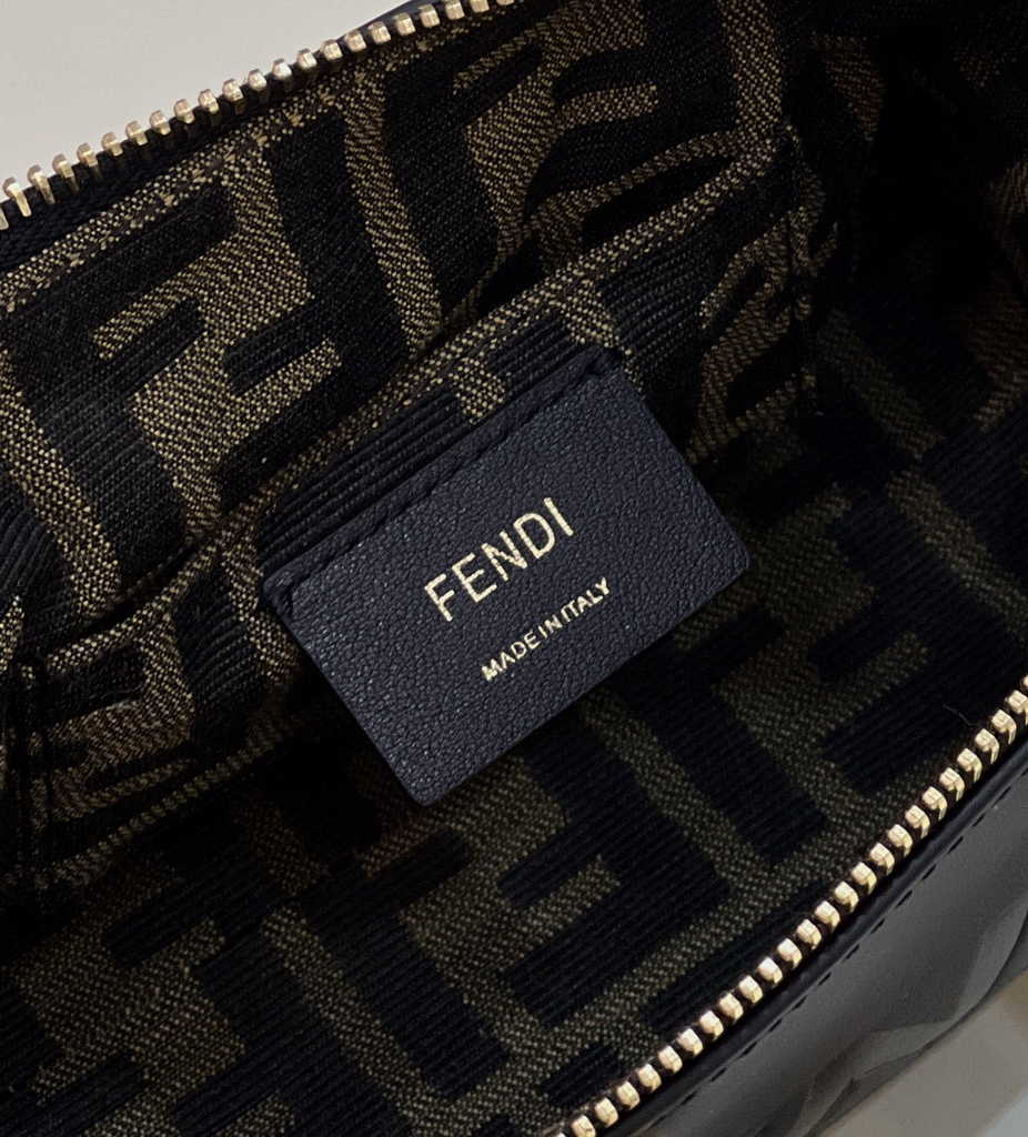 Fendi 8BS067 By The Way Mini Small black leather Boston bag - Default Title - View 5