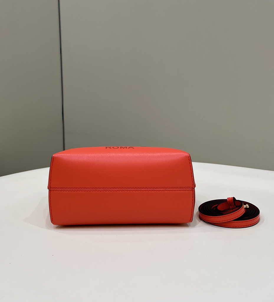 Fendi 8BS067 By The Way Mini Small Red leather Boston bag - Default Title - View 4
