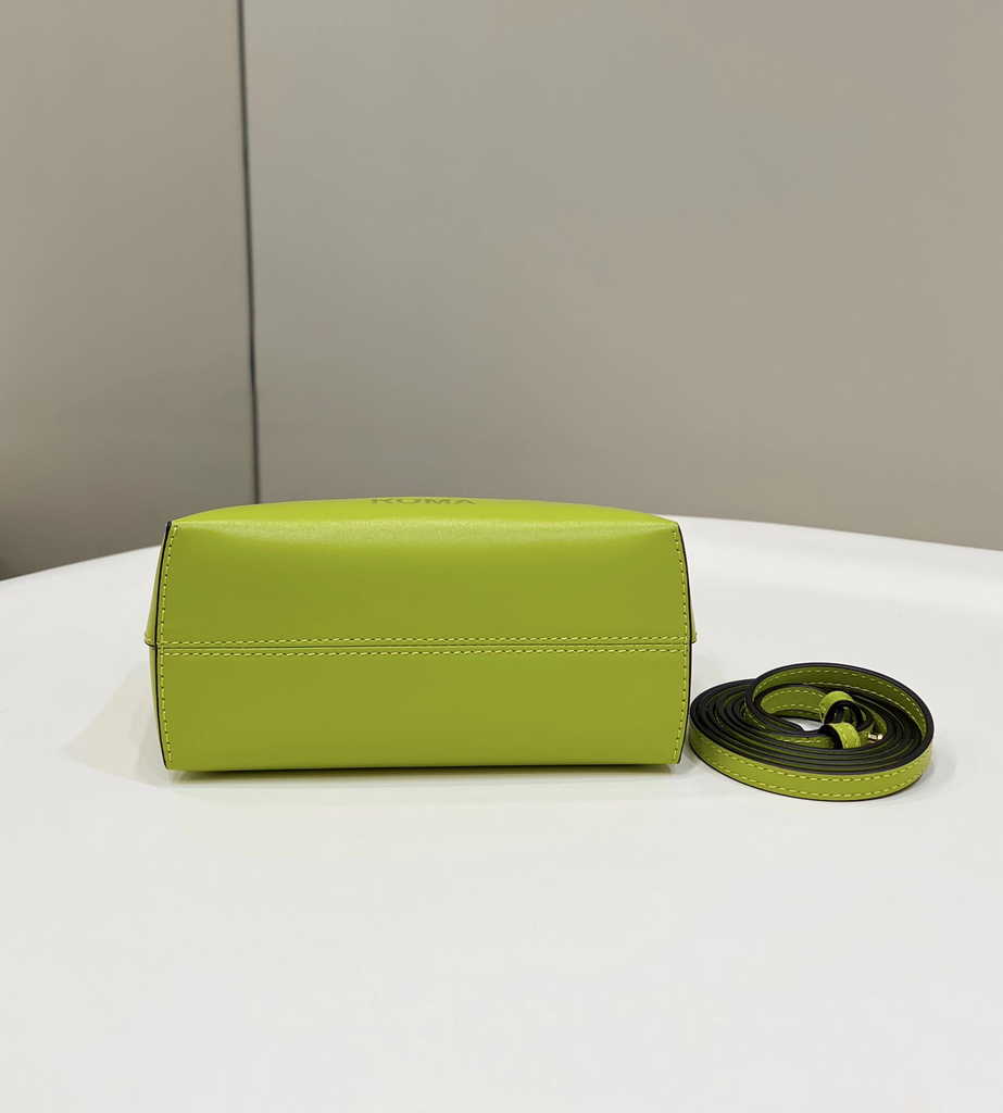Fendi 8BS067 By The Way Mini Small Acid green leather Boston bag - Default Title - View 4