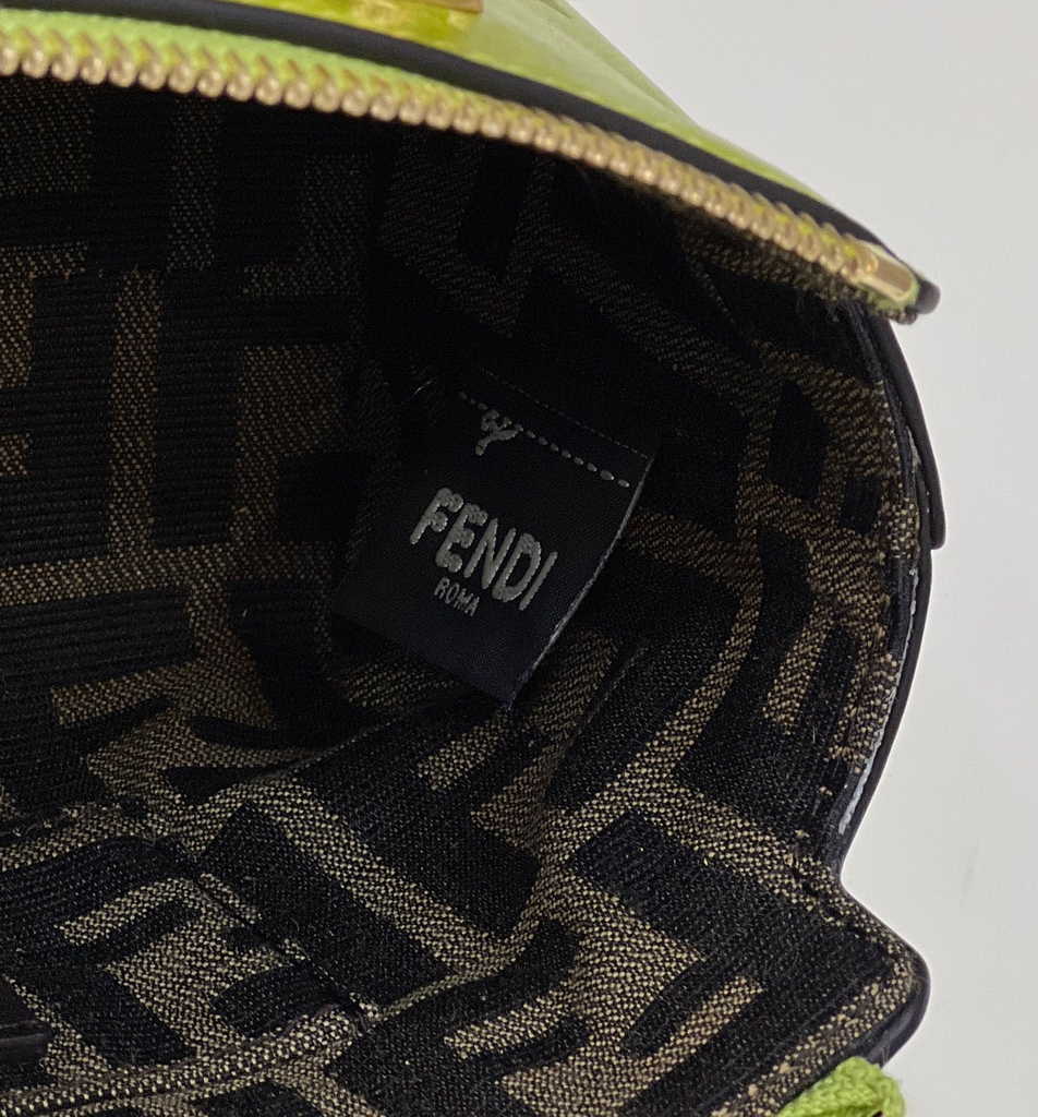 Fendi 8BS067 By The Way Mini Small Acid green leather Boston bag - Default Title - View 8