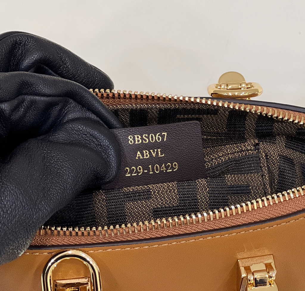 Fendi 8BS067 By The Way Mini Small Brown leather Boston bag - Default Title - View 8