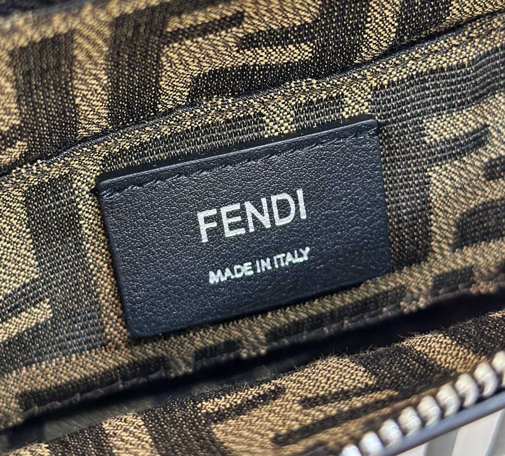 Fendi 8BS067 By The Way Mini Small Boston bag in black leather - Default Title - View 6