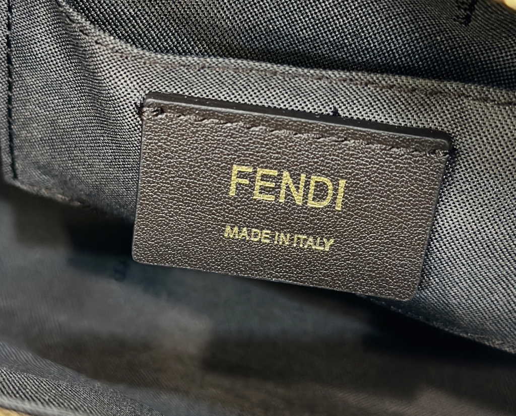 Fendi 8BS067 By The Way Mini Small brown FF fabric Boston bag - Default Title - View 7