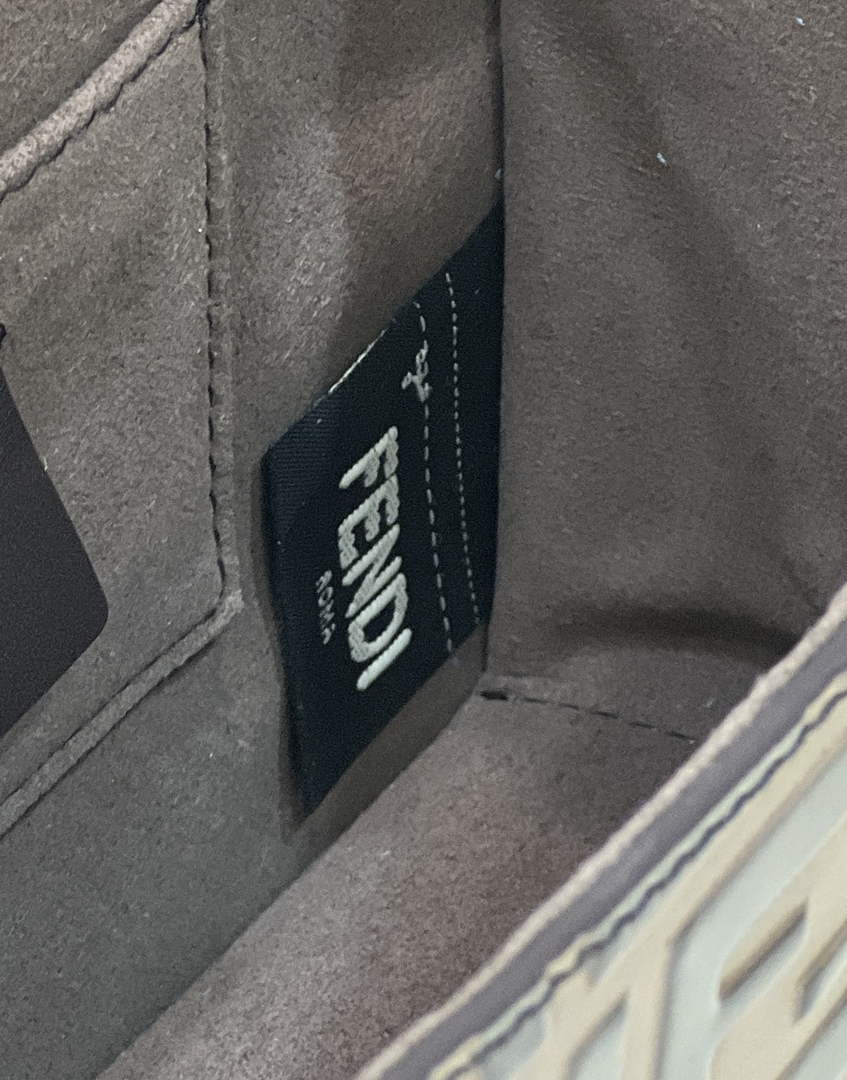 Fendi 8BT286 Kan I F Small Shoulder Blue leather mini-bag - Default Title - View 7