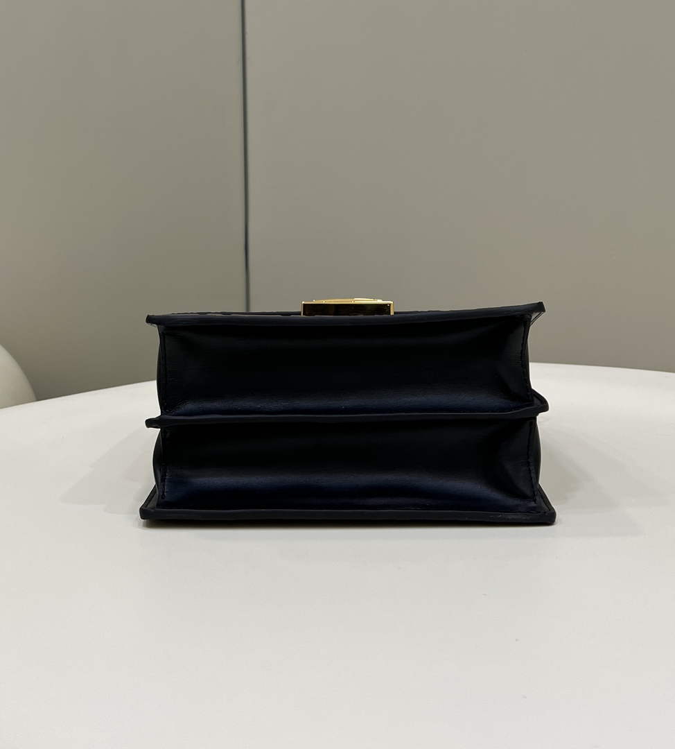 Fendi 8M0417 Kan U Small Shoulder mini-bag Brown leather - Default Title - View 6