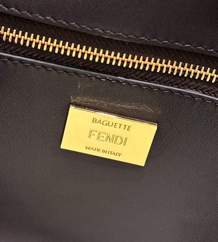 Fendi Baguette Printed Calfskin Leather Bag 8BR600 - Default Title - View 9