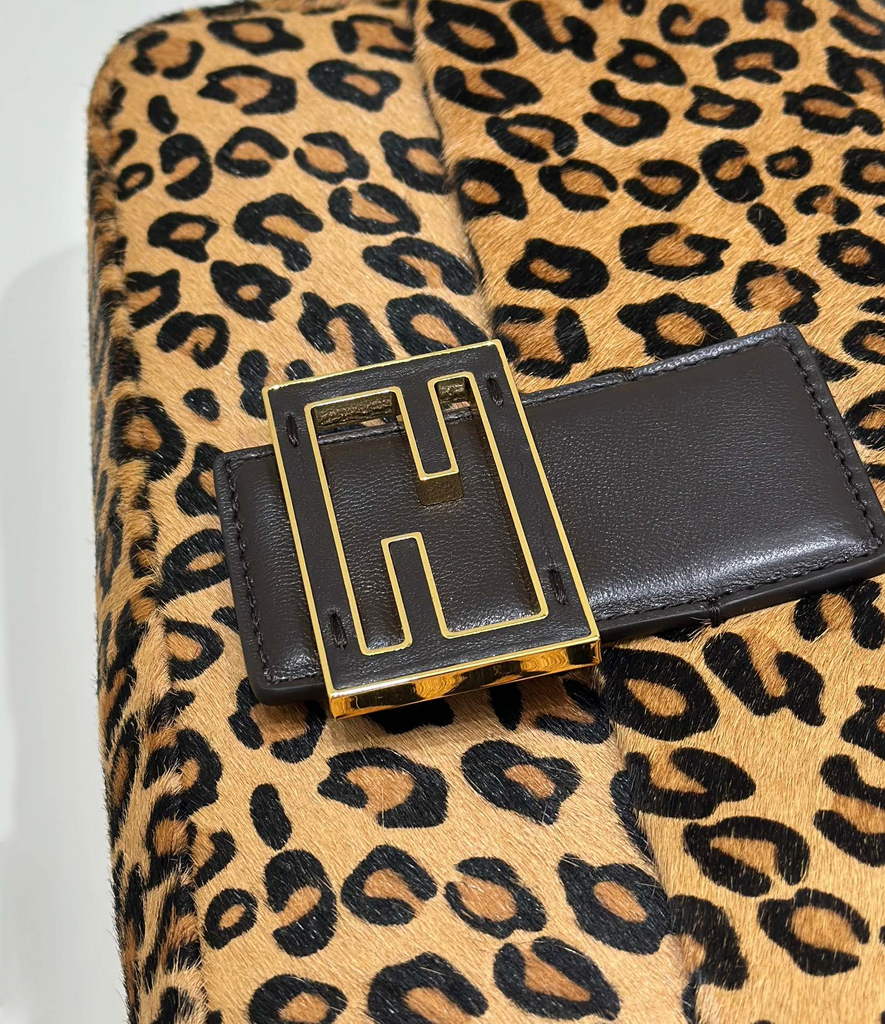 Fendi Baguette Printed Calfskin Leather Bag 8BR600 - Default Title - View 5