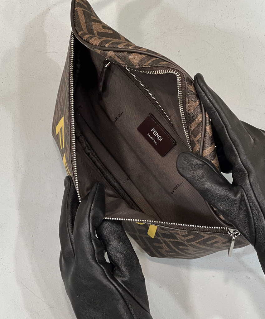 Fendi Belt Bag Brown FF fabric belt bag 7VA562 - Default Title - View 8