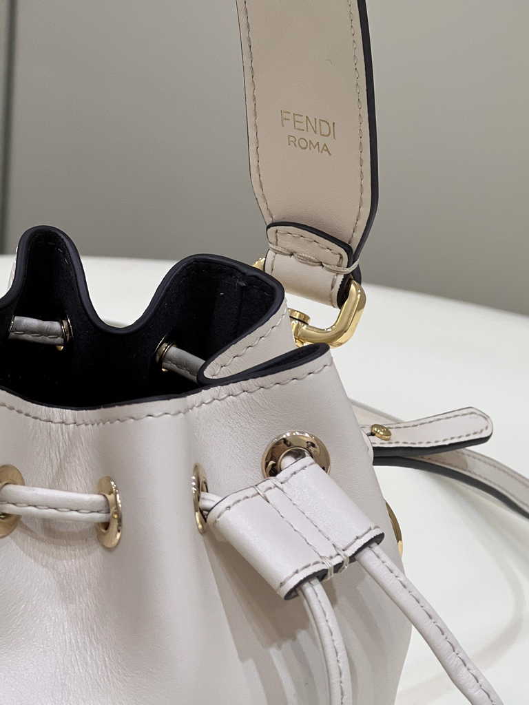 Feendi Bucket Bag Mon Tresor 8BS010 Beige leather mini-bag - Default Title - View 6
