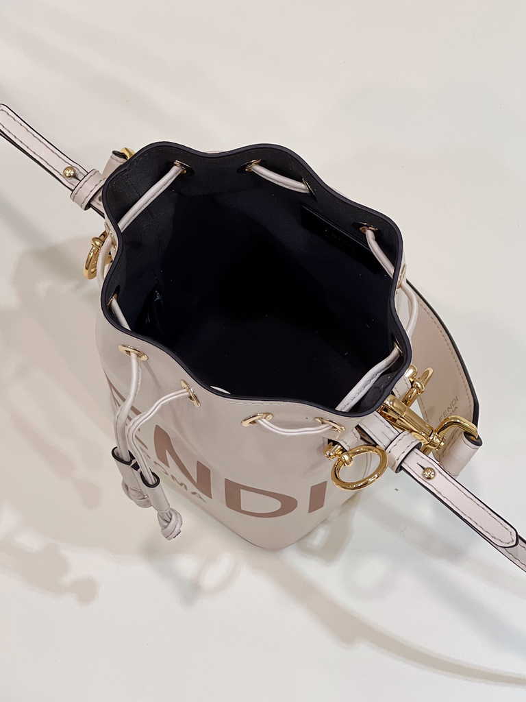 Feendi Bucket Bag Mon Tresor 8BS010 Beige leather mini-bag - Default Title - View 9