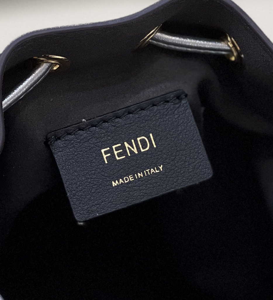 Fendi Bucket Bag Mon Tresor 8BS010 Silver quilted leather Marc Jacobs mini-bag - Default Title - View 8