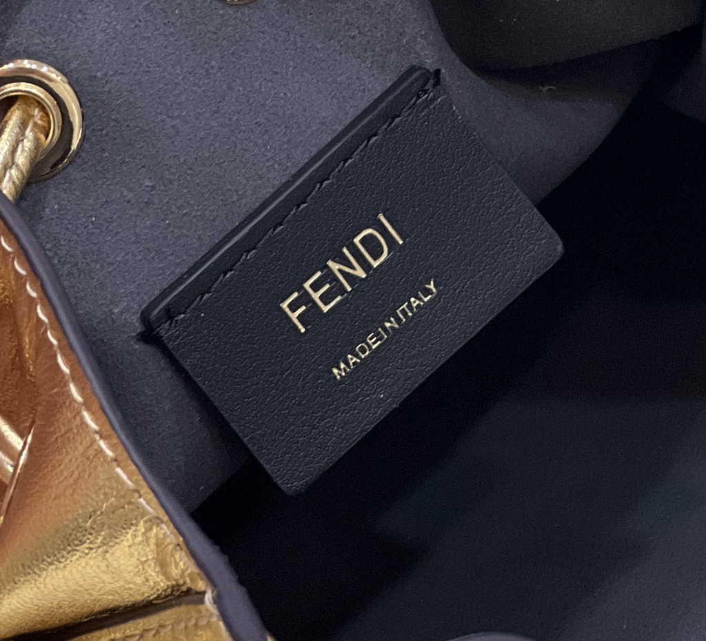 Fendi Bucket Bag Mon Tresor 8BS010 Gold quilted leather Marc Jacobs mini-bag - Default Title - View 7