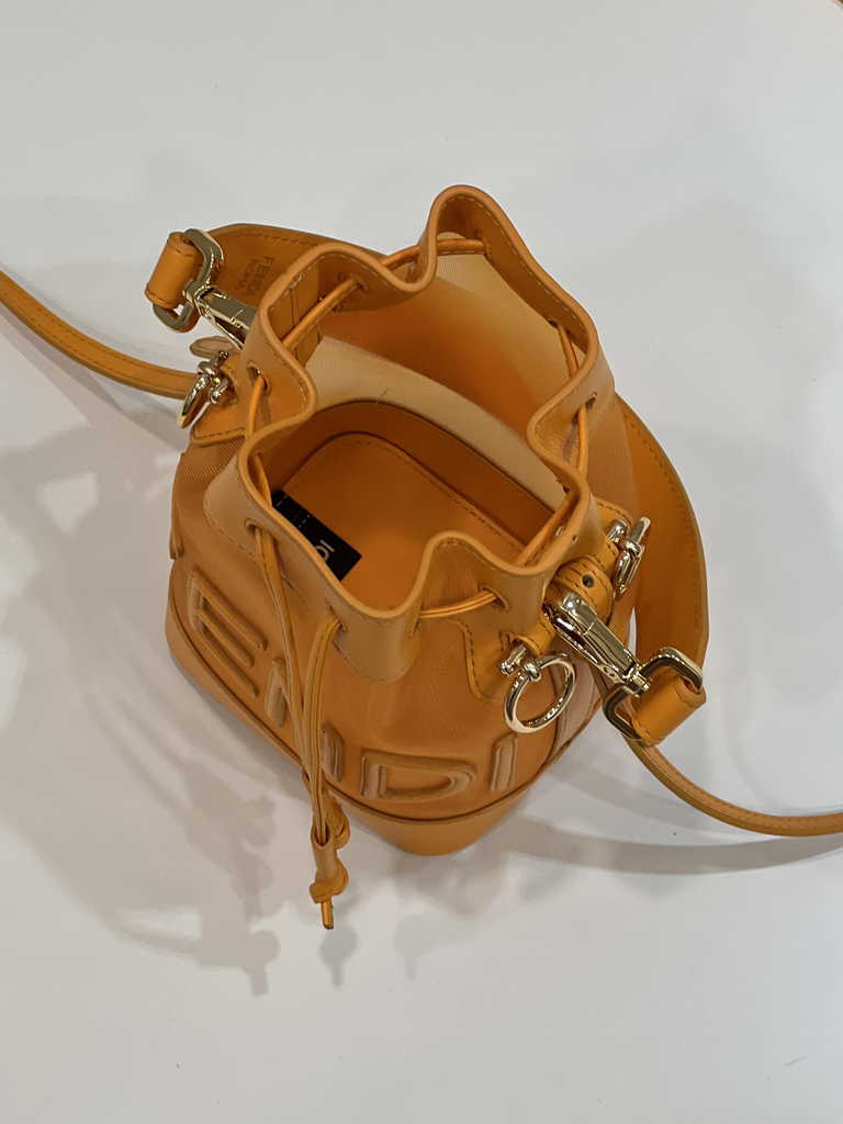 Feendi 8BS010 Bucket Bag Mon Tresor leather orange - Default Title - View 8