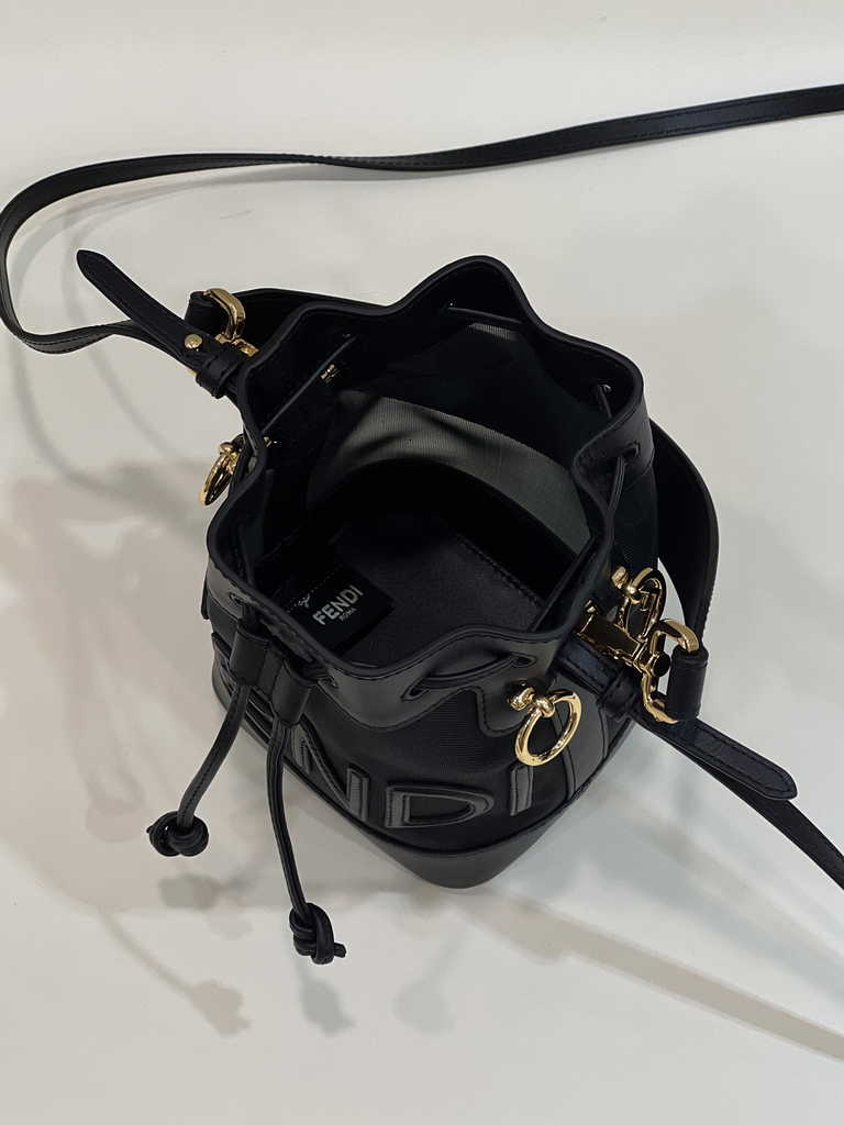 Feendi 8BS010 Bucket Bag Mon Tresor leather black - Default Title - View 9