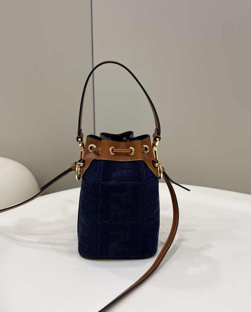 Fendi Bucket Bag Mon Tresor 8BS010 Brown FF - Default Title - View 2