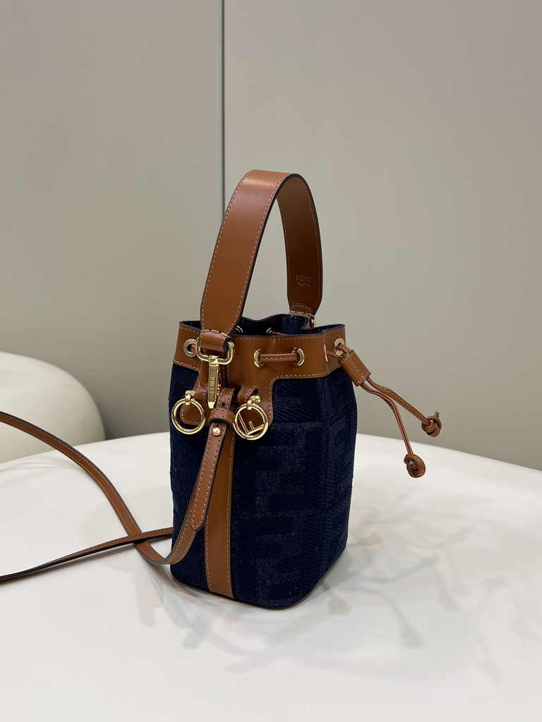 Fendi Bucket Bag Mon Tresor 8BS010 Brown FF - Default Title - View 3