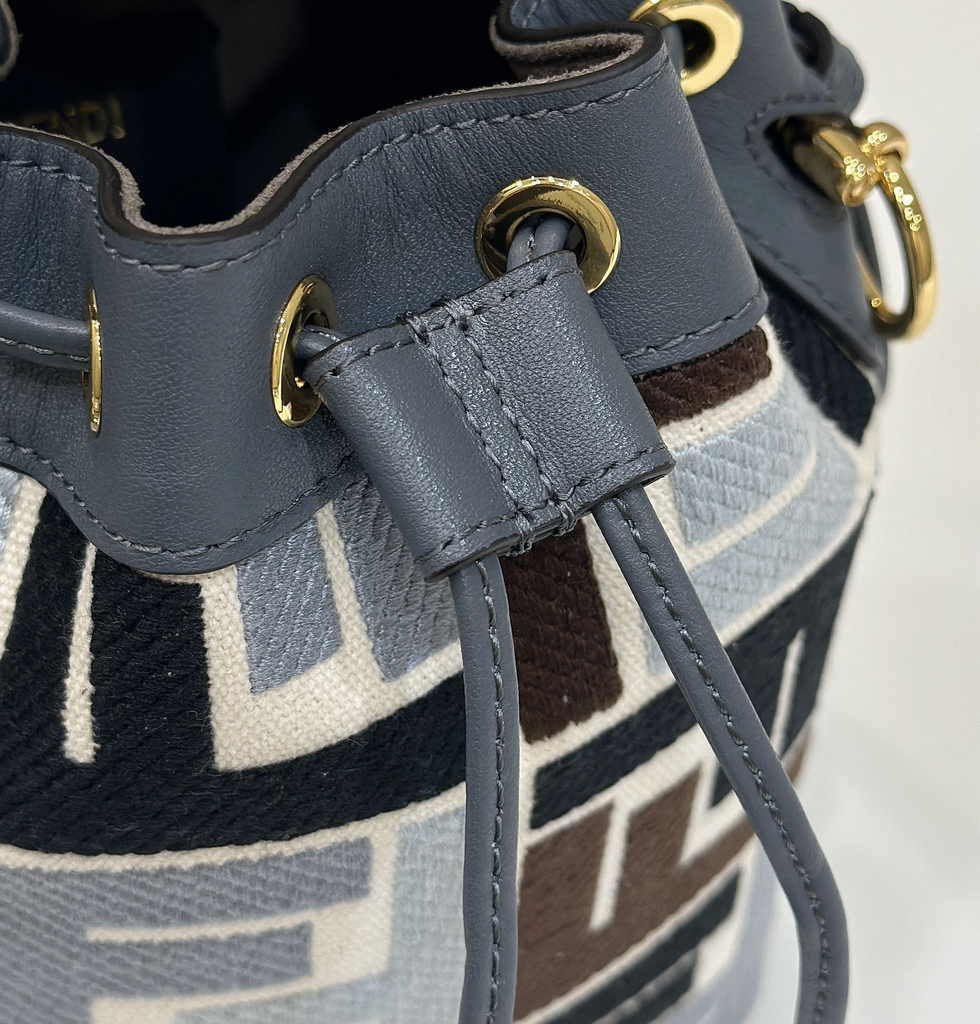 Fendi Bucket Bag Mon Tresor 8BS010 Blue FF - Default Title - View 5