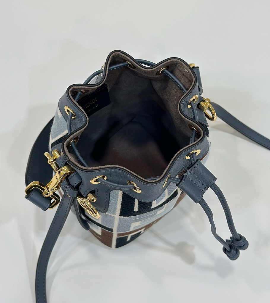 Fendi Bucket Bag Mon Tresor 8BS010 Blue FF - Default Title - View 9