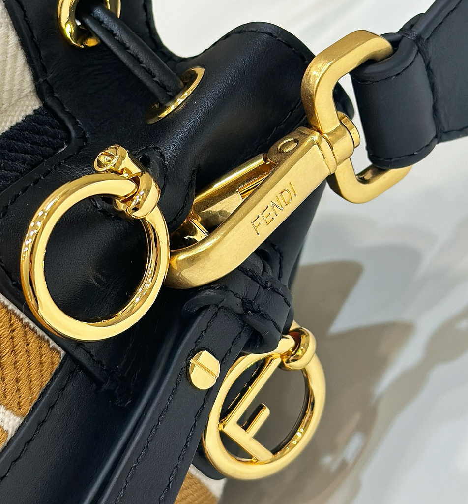 Fendi Bucket Bag Mon Tresor 8BS010 Black FF - Default Title - View 5