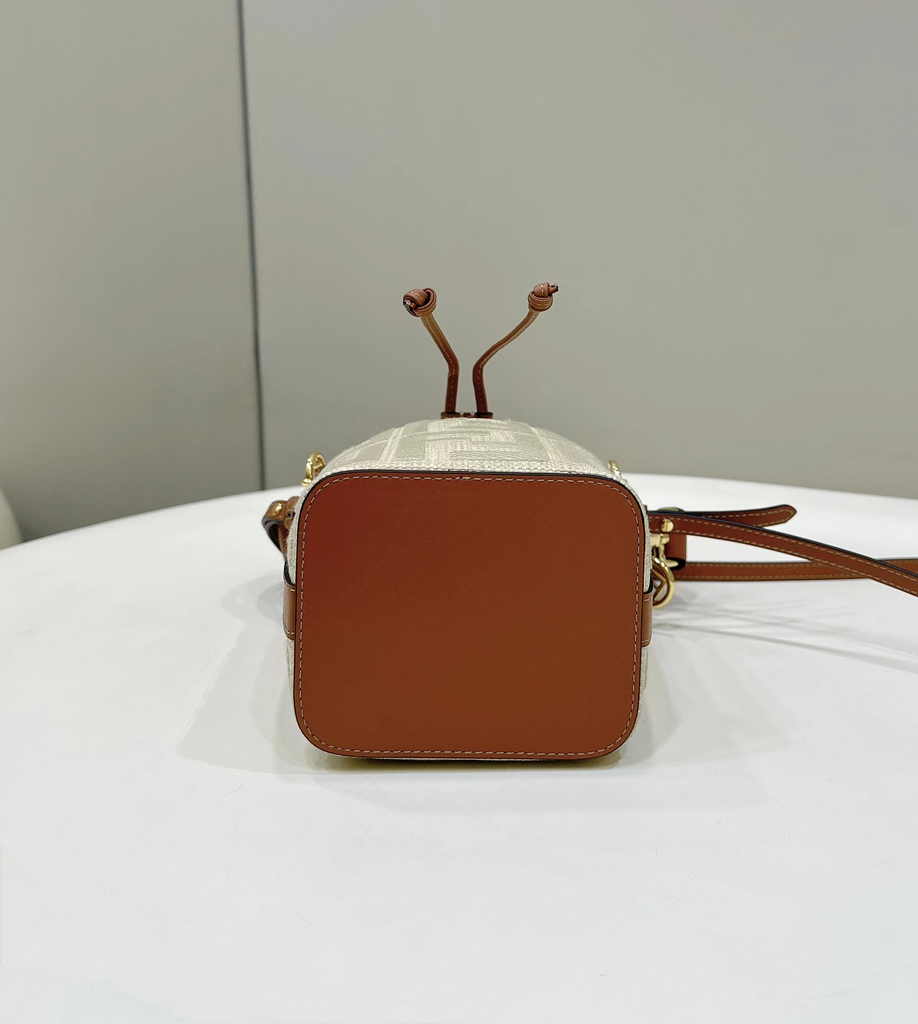 Fendi Bucket Bag Mon Tresor 8BS010 Brown Leather - Default Title - View 4