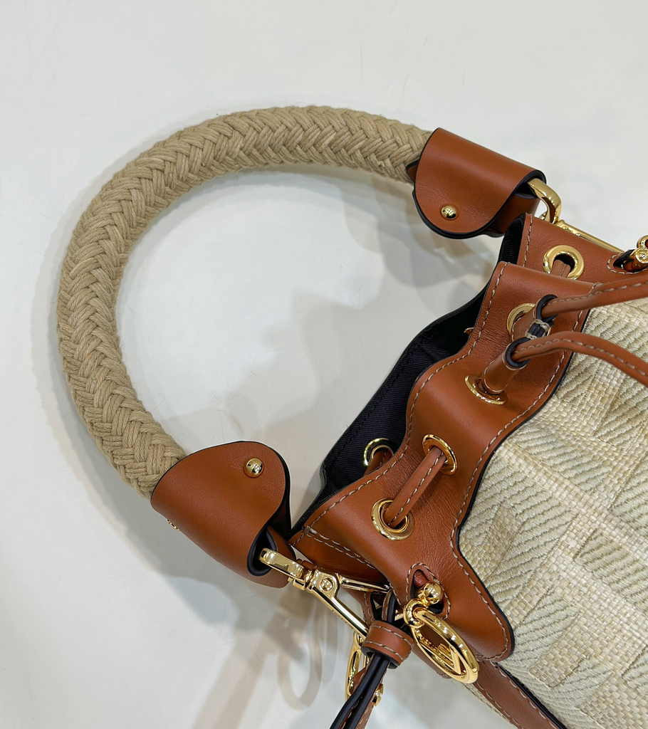 Fendi Bucket Bag Mon Tresor 8BS010 Brown Leather - Default Title - View 5