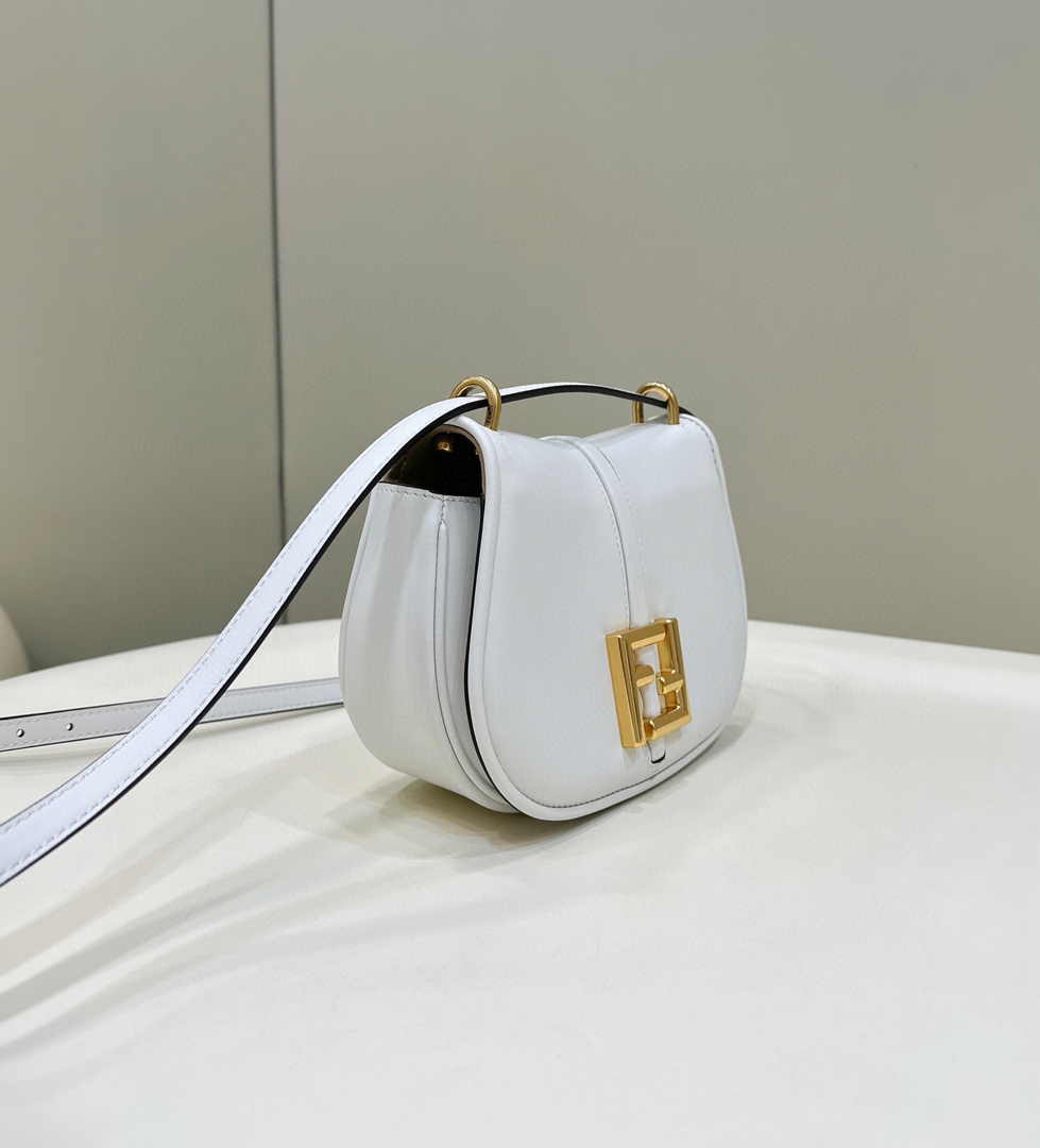 Fendi C’mon Mini 8BS082 Shoulder white leather bag - Default Title - View 4
