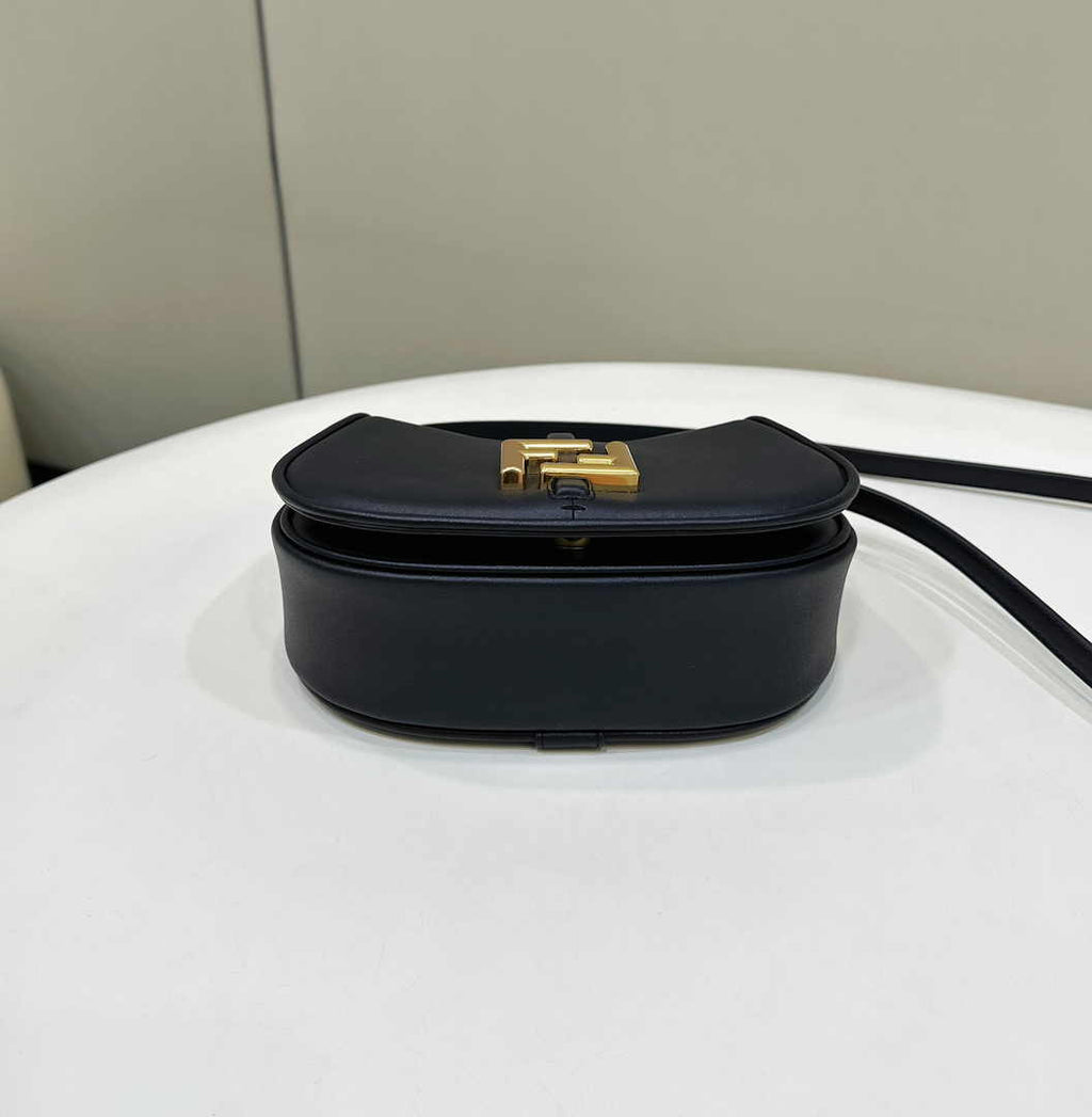 Fendi C’mon Mini 8BS082 Shoulder black leather bag - Default Title - View 5