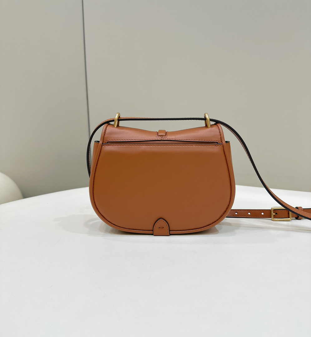 Fendi C’mon Mini 8BS082 Shoulder Brown leather bag - Default Title - View 3