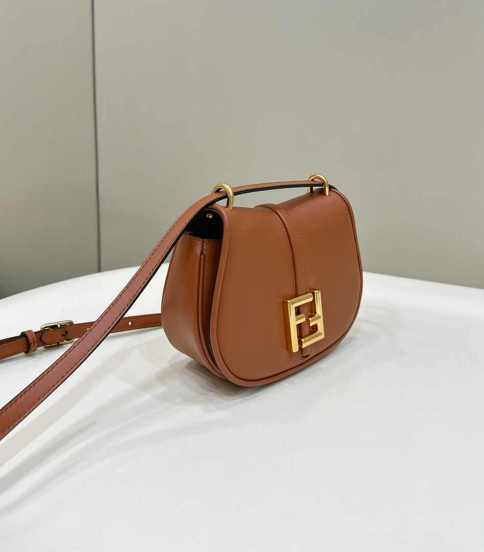 Fendi C’mon Mini 8BS082 Shoulder Brown leather bag - Default Title - View 4