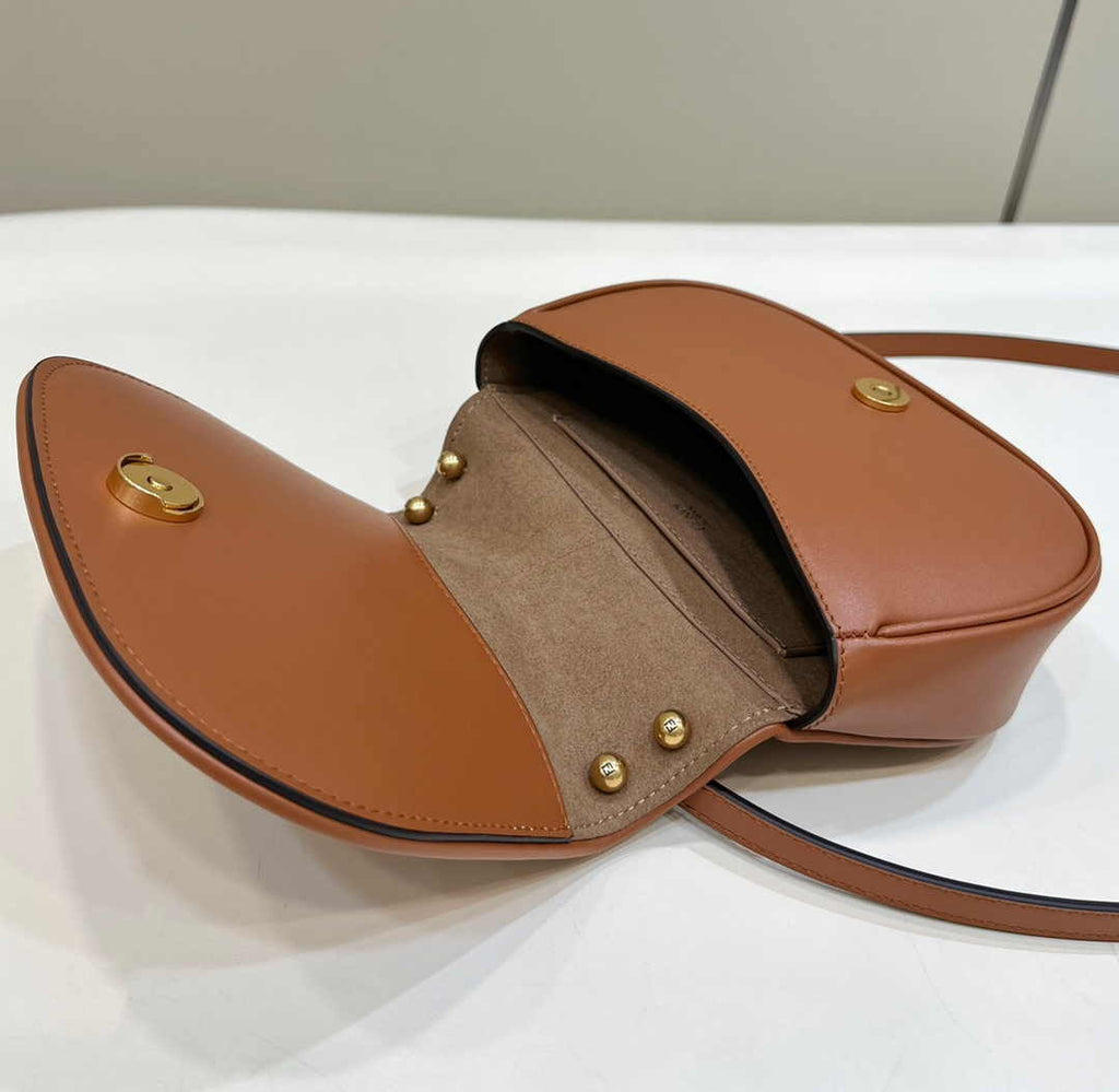 Fendi C’mon Mini 8BS082 Shoulder Brown leather bag - Default Title - View 9