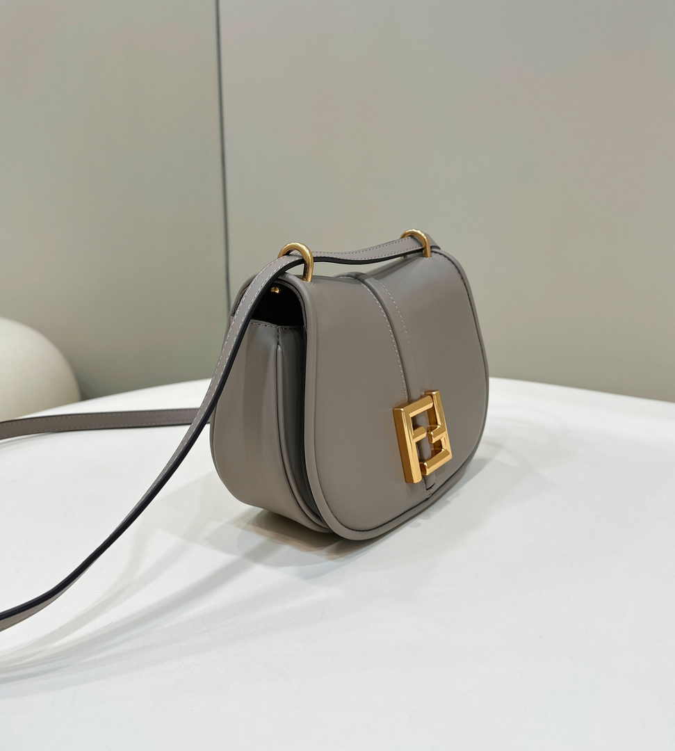Fendi C’mon Mini 8BS082 Shoulder Gray leather bag - Default Title - View 4