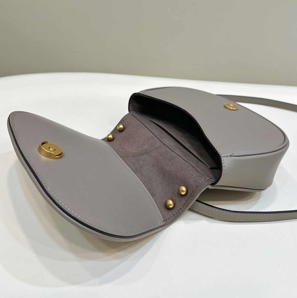 Fendi C’mon Mini 8BS082 Shoulder Gray leather bag - Default Title - View 10