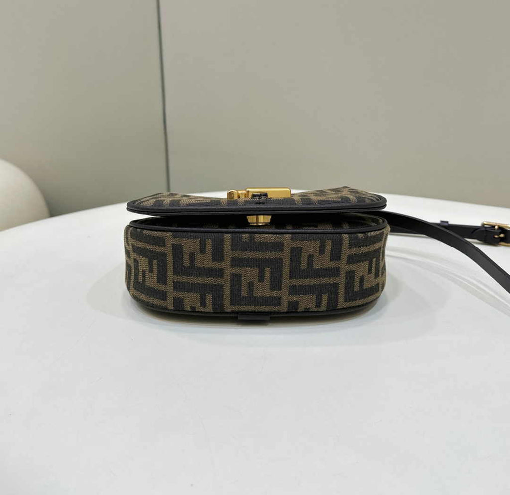 Fendi C’mon Mini 8BS082 Shoulder Brown FF jacquard fabric bag - Default Title - View 5