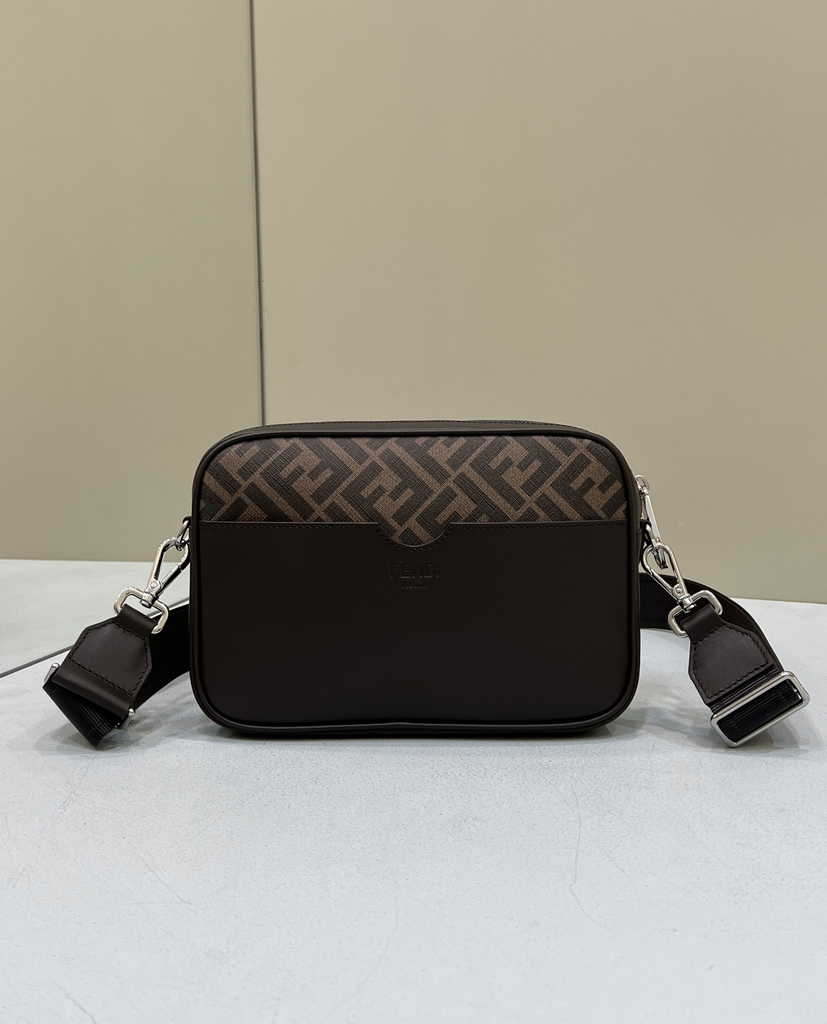 Fendi Camera Case Brown FF fabric bag 7M0286 - Default Title - View 4