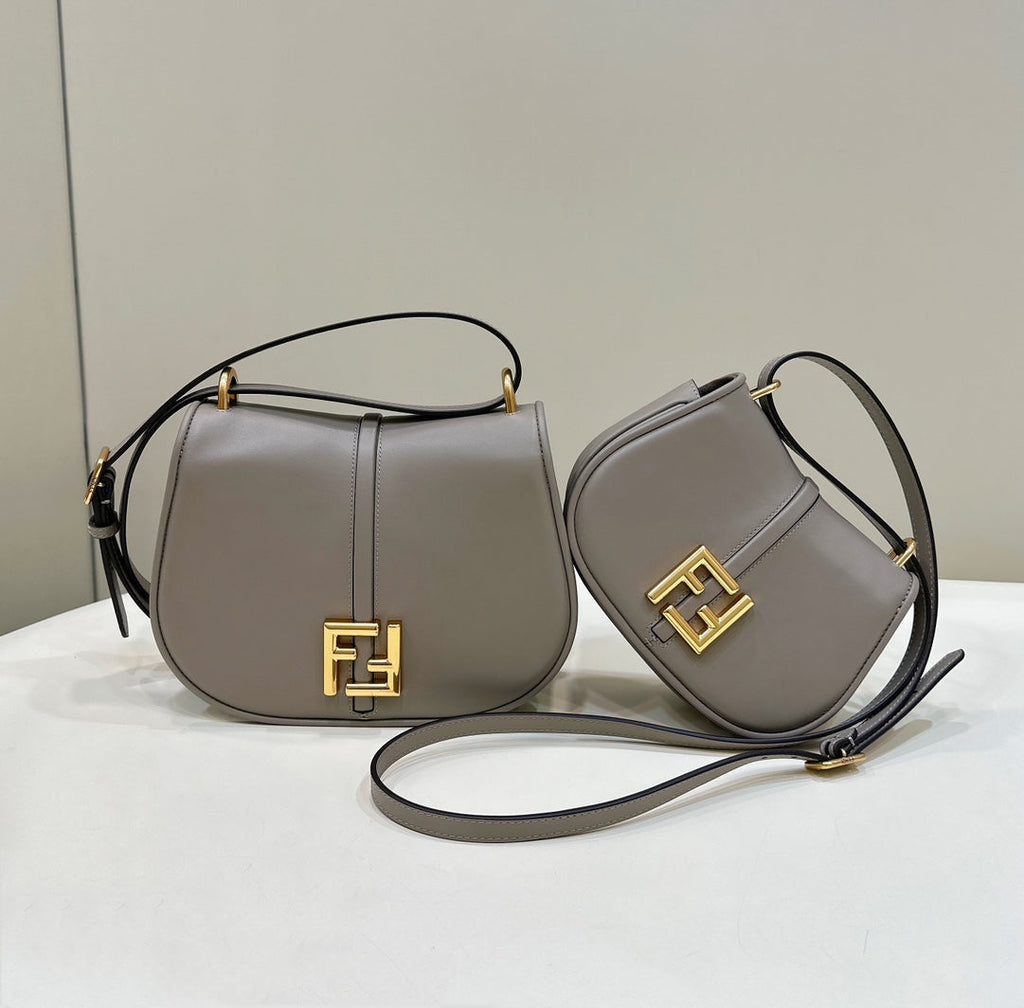 Fendi Cmon Medium 8BT366 Shoulder gray smooth leather Bag - Default Title - View 2