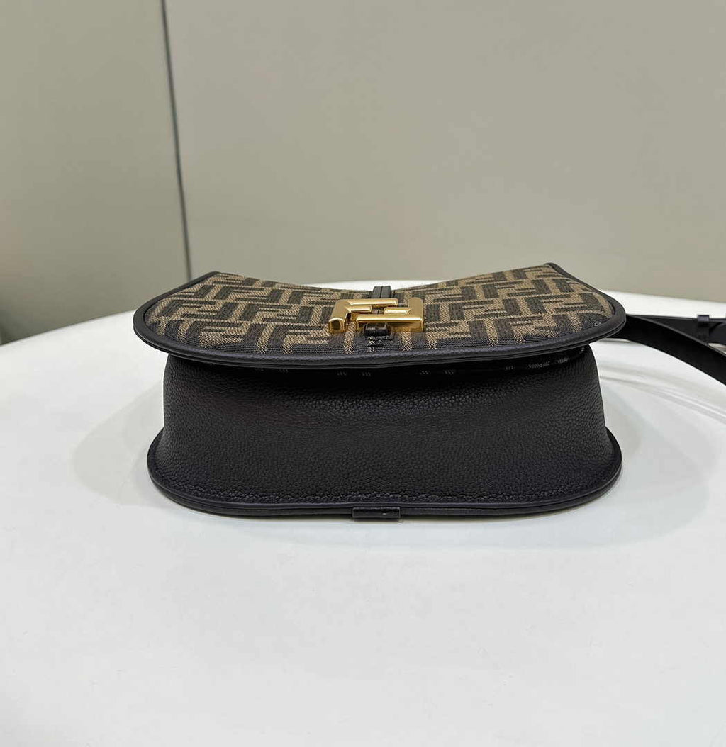 Fendi Cmon Medium 8BT366 Shoulder Brown FF jacquard fabric Bag - Default Title - View 5