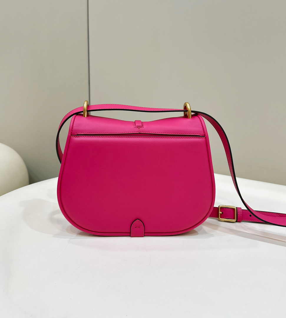 Fendi Cmon Medium 8BT366 Shoulder Fuchsia smooth leather Bag - Default Title - View 3