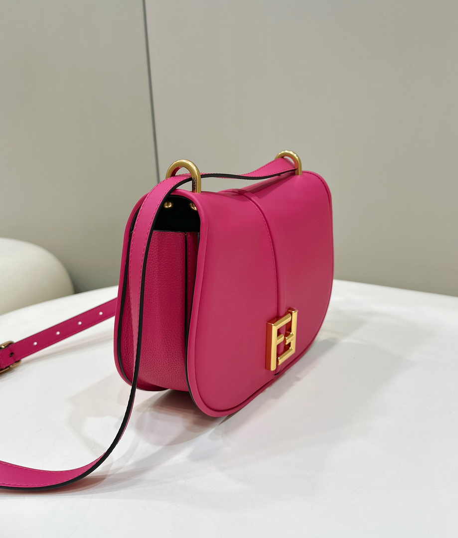 Fendi Cmon Medium 8BT366 Shoulder Fuchsia smooth leather Bag - Default Title - View 4