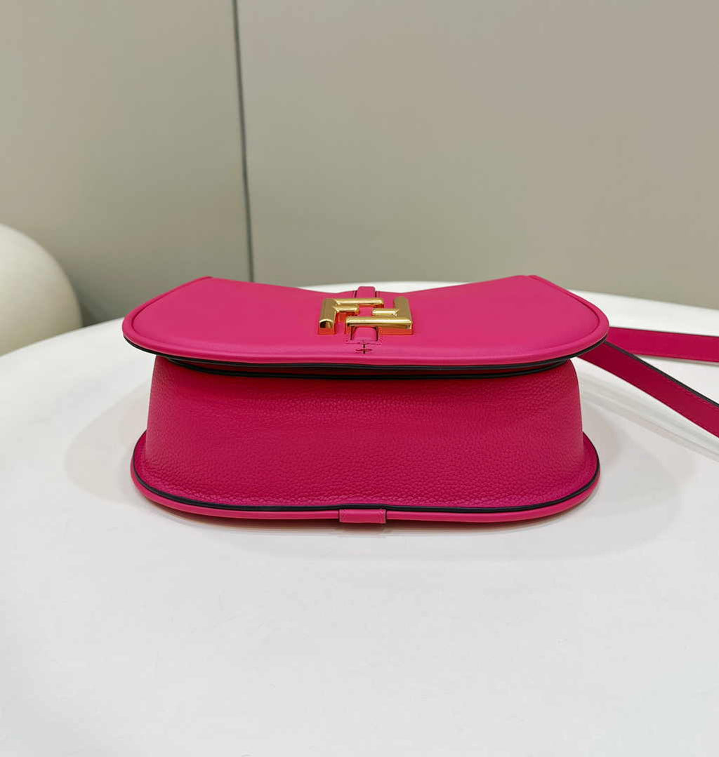 Fendi Cmon Medium 8BT366 Shoulder Fuchsia smooth leather Bag - Default Title - View 5