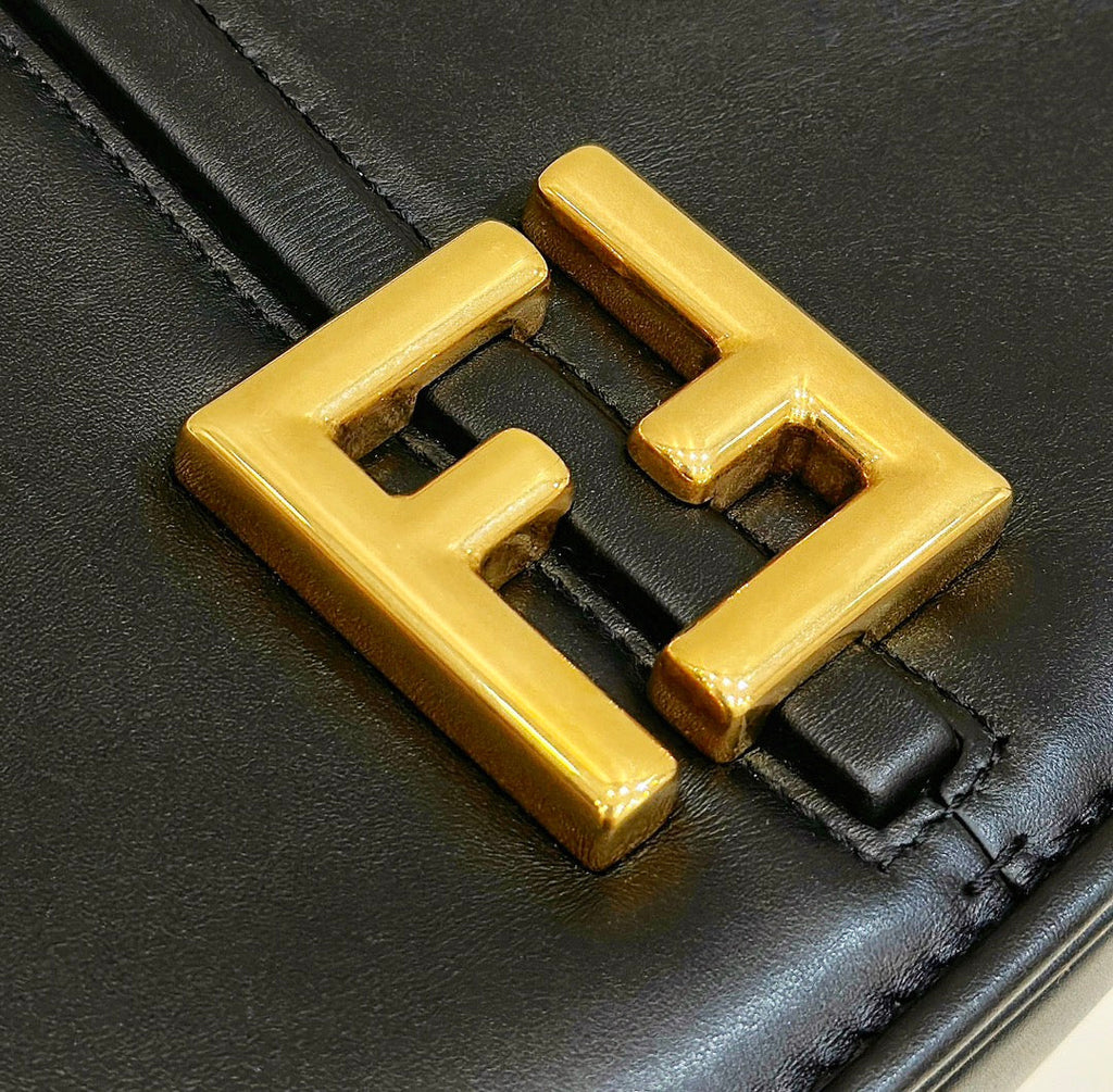 Fendi Cmon Medium 8BT366 Shoulder black smooth leather Bag - Default Title - View 6