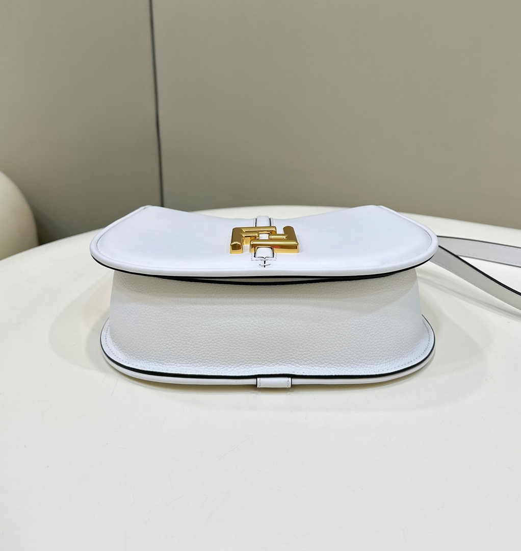 Fendi Cmon Medium 8BT366 Shoulder white smooth leather Bag - Default Title - View 3