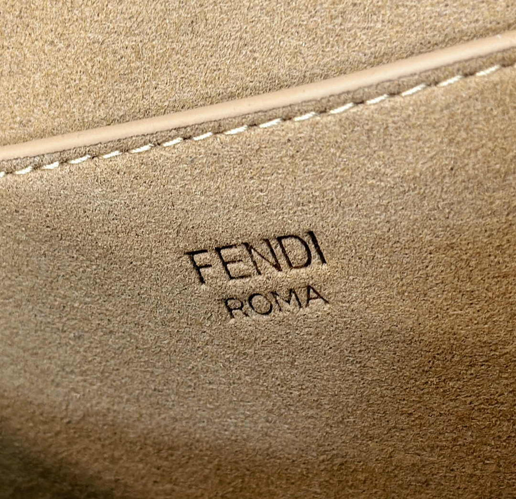 Fendi Cmon Medium 8BT366 Shoulder white smooth leather Bag - Default Title - View 9