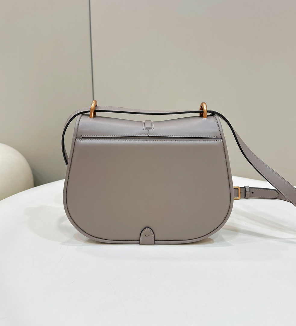 Fendi Cmon Medium 8BT366 Shoulder gray smooth leather Bag - Default Title - View 4